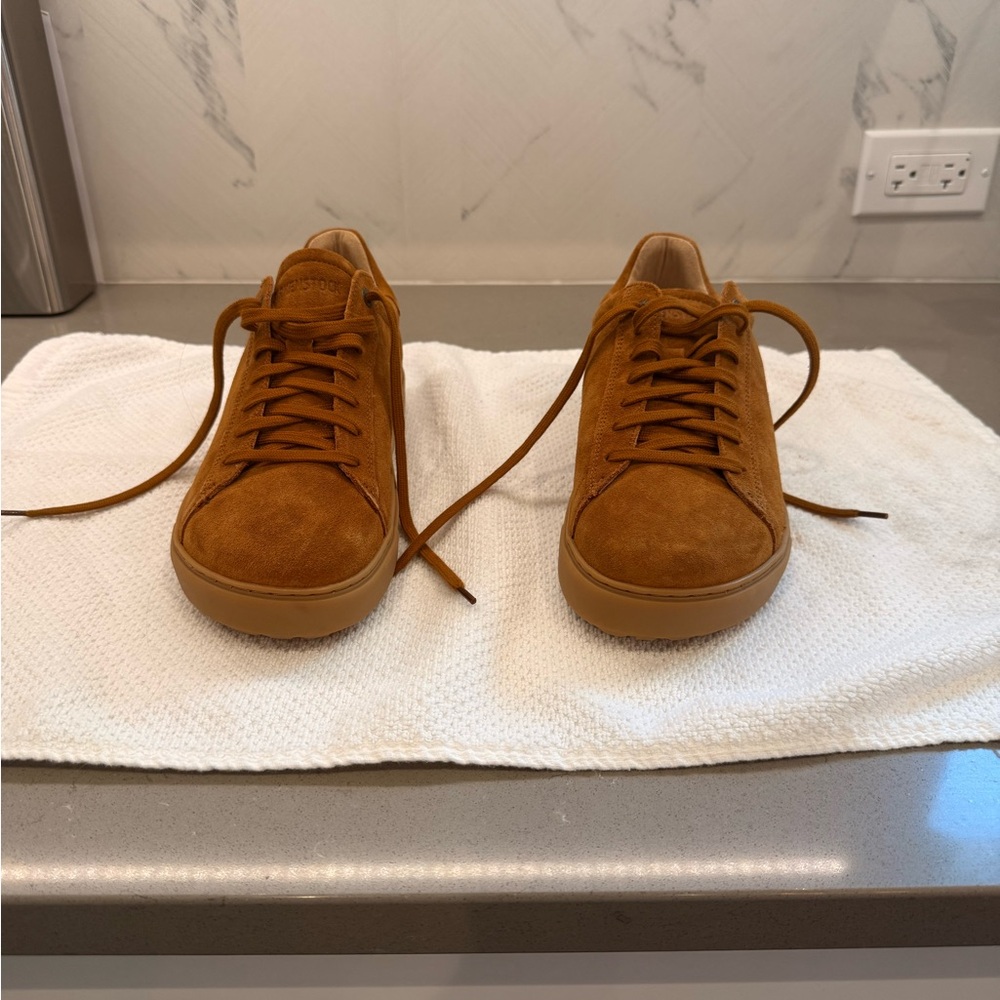 Birkenstock Brown Suede Sneakers